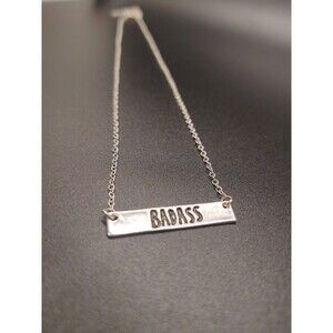 Sterling Silver Name Plate Necklace, Necklace for Her, Gift for Her